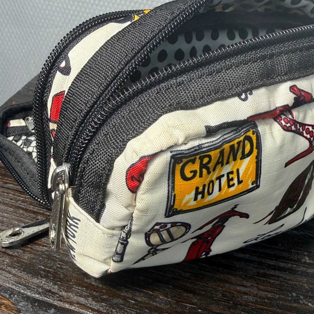 Brighton Stylish Travel-Themed Cosmetic Bag